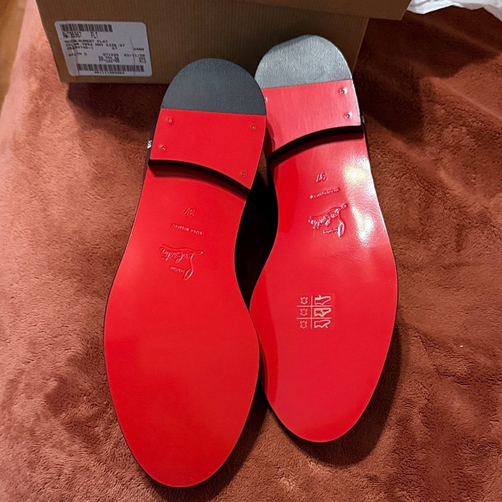 Brand New Women’s Christian Louboutin Black Loafers - Picture 3 of 5